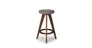 Circo Thunder Gray Walnut Counter Stool Stools Article Modern Mid Century And Scandinavian Furniture Modern Counter Stools Modern Stools Counter Stools