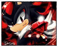 shadow with a chaos emerald shadow the hedgehog sonic and shadow shadow and maria