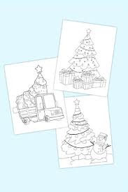 You will find drawings representing santa claus, christmas trees, ornaments, bells, wreath. 3 Free Printable Christmas Tree Coloring Pages Freebie Finding Mom