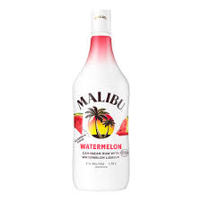 Fill a shaker with ice cubes. Malibu Rum Watermelon