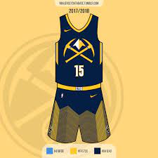 Denver nuggets fans wilder hauley, left, and chandler hughes, right, updated their wardrobe with new chauncey billups jerseys friday night. Denver Nuggets City Jersey 2017 2018 Nba Jersey Database