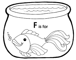 Each printable highlights a word that starts. F Is For Fish In Fish Bowl Coloring Page Download Print Online Coloring Pages For Free Color Nimbus