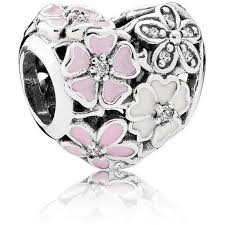 Boheme Coeur Fleur Passion Perle Pandore Murano En Argent Etsy Pandora Heart Charm Pandora Bracelet Charms Pandora Jewelry