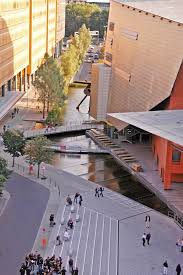 Created By Atelier Dreiseitl The Design For The Potsdamer Platz In Berlin Was Awarded With The Dgnb Certi Urban Landscape Landscape Design Landscape Architect