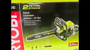 How To Refit A Chainsaw Chain If It Comes Off Ryobi Rcs4240nb Youtube
