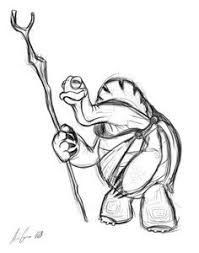 Risultati Immagini Per Kung Fu Panda Characters Drawing Panda Drawing Kung Fu Panda Master Oogway