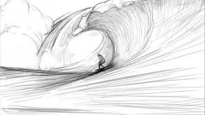 Black And White Pencil Drawings Easy Surfer Surfing The Waves Fun And Easy Things To Draw Black White Pencil Sketch In 2020 Cool Drawings Surf Drawing Wave Drawing