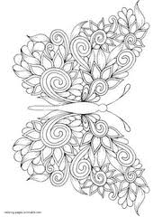 Fill your fridge door with a rainbow of beautiful colors! 30 Butterfly Coloring Pages For Adults New