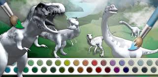 Supercoloring.com is a super fun for all ages: Dinosaurs 3d Coloring Book