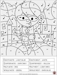 Coloring pages of music notes free music note coloring pages Benefits Of Color By Music Symbol Pages Musicteacherresources Music Lessons For Kids Music Worksheets Music Symbols
