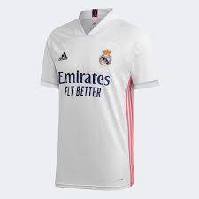 Real madrid jersey 2020/21 real madrid jersey men Real Madrid Home Jersey 2020 21 With La Liga Patch Official Printing Ramos 4 Benzema 9 Etc
