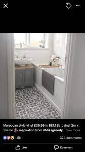 Moroccan Style Vinyl 39 99 In B M Bargains 2m X 3m Roll Inspiration From Missgreedysh Bathroom Design Black Bathroom Mirrors Bathroom Designs Images