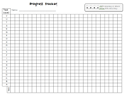 Blank Progress Chart 8 Best Images Of Progress Monitoring