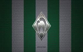 Werder bremen emblema/futebol alemão german football sign deutsch fußball. Download Wallpapers Sv Werder Bremen Logo German Football Club Metal Emblem Green And White Metal Mesh Background Sv Werder Bremen Bundesliga Bremen Germany Football For Desktop Free Pictures For Desktop Free