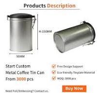 Manufacturer Wholesale Tinplate Storage Container Coffee ...