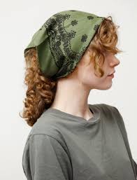 Margaret Howell Paisley Print Scarf in Linen Voile