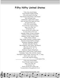 50 Nifty United States Lyrics Google Search Learning States Fifty Nifty United States Homeschool Social Studies