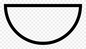 Semi Svg Outline Semi Circle Line Drawing Clipart 173716 Pinclipart