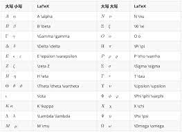 LaTeX:希腊字母、花体字母的写法_latex tau-CSDN博客