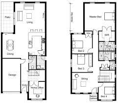 Image Result For 2 Storey Narrow House Plans Narrow House Plans House Plans Uk Two Story House Plans