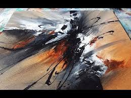 Black And White Watercolor Painting Tutorial Abstract Acrylic Painting Black And White Abstrakte Acrylmalerei S Abstract Art Painting Techniques Abstract Art Painting Abstract Art Paintings Acrylics