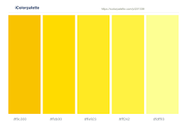 White, brown and touches of grey, green and black. Amber School Bus Yellow Broom Gorse Pale Canary Color Scheme Icolorpalette