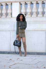 Maybe you would like to learn more about one of these? Fall Style Green Top Romwe Lace Up Skirt Camel Coat The Style Perk