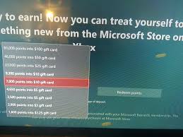 With an xbox gift card, give the freedom to pick the gift they want. So The Xbox Rewards App Just Downloaded On My Xbox And I Notice This When Redeeming Points Do I Get Something Extra For Redeeming More Points Xboxone