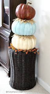 How much does a pumpkin on the ground cost? Stacking Pumpkins From Our Faux Pumpkin Patch The Red Painted Cottage