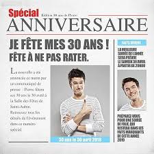 Invitation Anniversaire Journal Invitation Anniversaire 50 Ans Invitation Anniversaire Carte Invitation Anniversaire