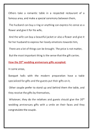20th wedding anniversary gift ideas. My Publications 20th Wedding Anniversary Gifts Page 2 3 Created With Publitas Com