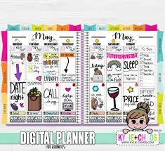 Digital Planner For Goodnotes On Iphone And Ipad With Digital Planner Stickers Digital Planner Ipad Notes