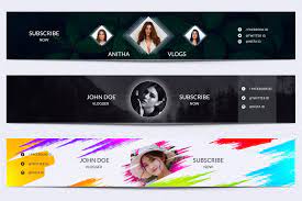 youtube channel art banner bundle ad spon print banners business ready youtube channel art channel art youtube banner design