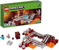 It has completely new blocks, mobs, and structures that you can find! Lego Minecraft 21130 Nether Eisenbahn Amazon De Spielzeug