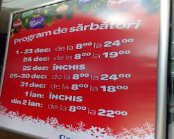 Veste buna pentru multi romani: Foto Orar De Sarbatori Cum Vor Functiona De Craciun Si Revelion Hipermarketurile Carrefour Kaufland Si Aurora Mall In Buzau