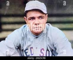 American baseball player Babe Ruth, center, is shown with his wife, Claire  Ruth, right, and their daughter Julia after his arrival this afternoon at  Croydon airport in London, England, Feb. 7, 1935.