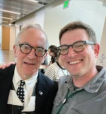 We are the Op-Ed page art directors for The New York Times, 2002-2005. I  owe much of my career to this dear man, Steven Guarnaccia- an amazing  illustrator and mentor/fashion icon. Missing @