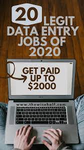 Legit Data Entry Jobs From Home Of 2020 Data Entry Jobs Entry Jobs Online Data Entry Jobs