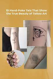 19 Hand Poke Tats That Show The True Beauty Of Tattoo Art Hand Poked Tattoo Tattoos Hand Poke