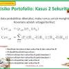 Dimana dalam portofolio pasar terdapat sebuah titik optimal dan para investor akan memilih pada titik tersebut. 1