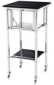 With a protective glass table cover, your wood, marble or metal table's surface is safe from spills, stains, dings and scratches. Casa Padrino Luxury Side Table On Wheels 39 X 39 X H 80 Cm Hotel Accessories