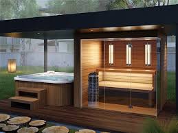 Sauna kit, sauna heater, sauna, modular sauna. Garden Sauna Jacuzzi Produced By Simon Wellness Hot Tub Gazebo Hot Tub Outdoor Hot Tub Backyard