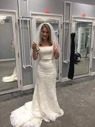 Oleg Cassini Tank Lace Wedding Dress With Beading David S Bridal Wedding Dresses Wedding Dresses Lace Dresses