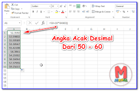Jika resultnya adalah 6879, 8796, dan sejenisnya, kamu akan tetap menang, karena angka tersebut ada pada bbfsmu. Cara Acak Angka Di Excel Dengan Rumus Fungsi M Jurnal