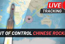 El cohete chino long march 5b viaja sin control a una velocidad de 28.000 kilómetros por hora y tarda en completar una vuelta a la tierra hora y media; Io9pkwte Ay5zm