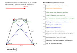 Et trapez er en firkant, hvor to af siderne er parallelle. Symmetrisches Trapez Eigenschaften Geogebra