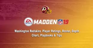 madden 19 washington redskins player ratings roster depth