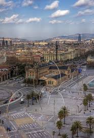 Beautifully Integrated Into The Streetscape Of Barcelona S Seaside Port Vell Onades Waves 2003 Is A Sculptur Places To Travel Barcelona Travel Spain Travel