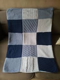 les differents carres de la couverture patchwork couverture patchwork couverture en tricot facile modeles de couverture pour tricoter