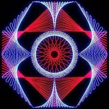 Partydeko zum sommerfest 30 ideen für eine tolle stimmung von party deko selber machen photo. Stringart Uv Deko Goa Psy Trance Party Schwarzlicht Fadenkunst Kreis Stern 1 Eur 29 99 Picclick De Fadenkunst Wand Fadenkunst Stringart